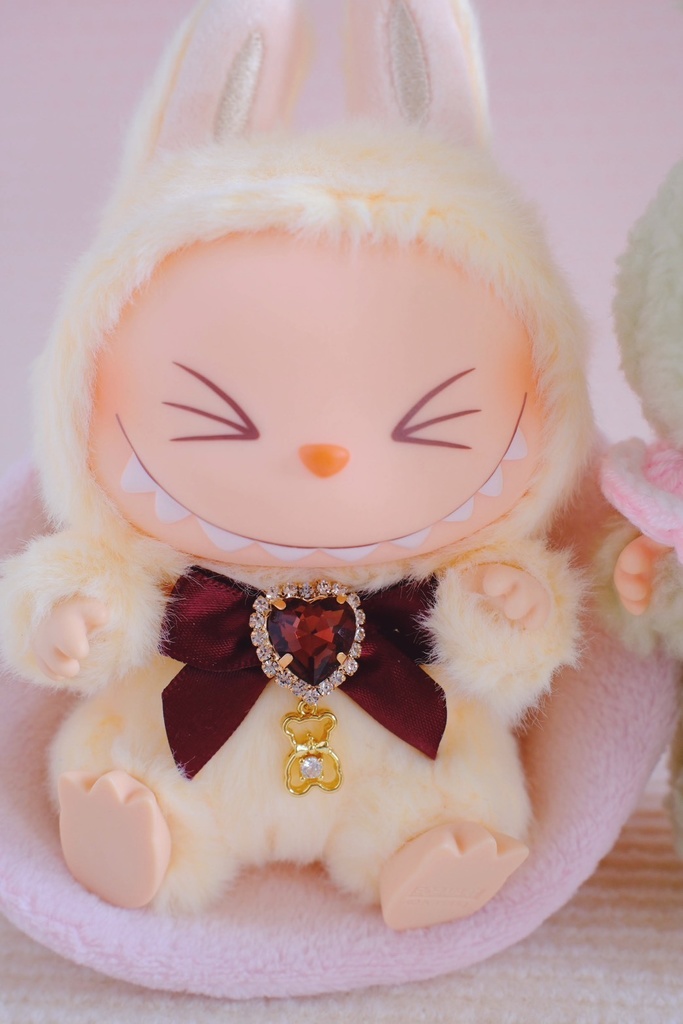 ぬいぐるみ ラブブ用 リボンネックレス