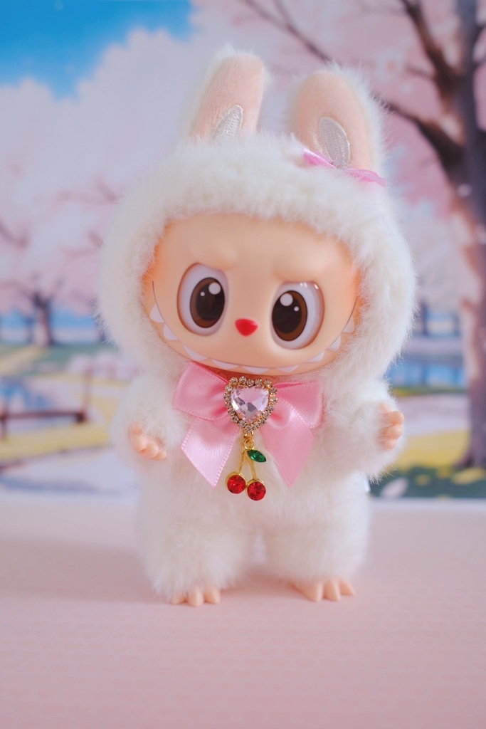 ぬいぐるみ ラブブ用 リボンネックレス