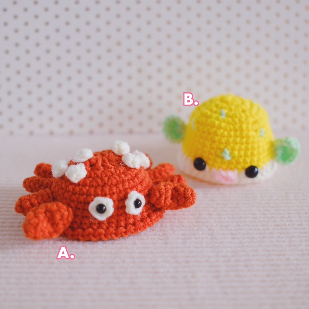 ぬいぐるみ用 海の生き物の帽子