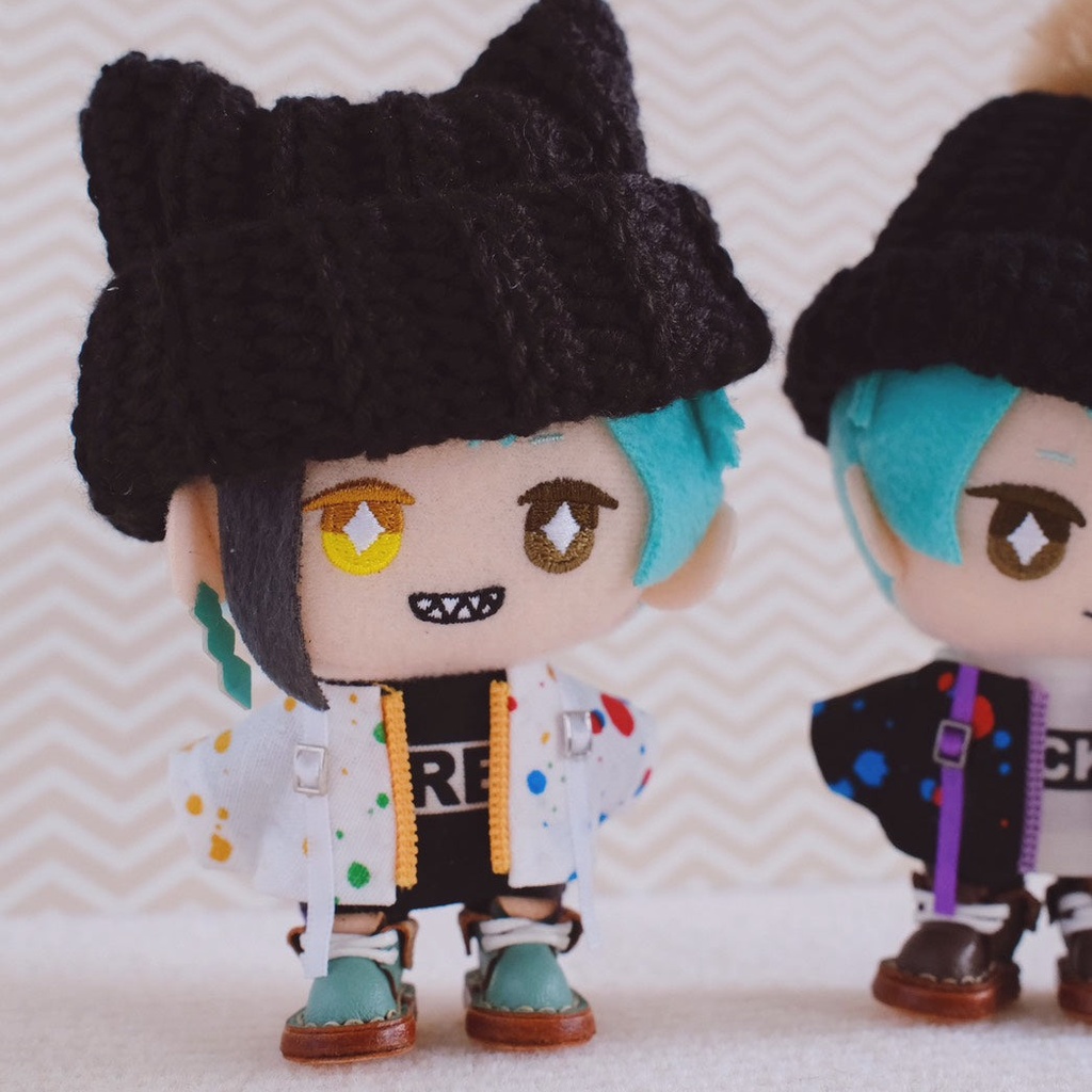 10cm ぬい服 ジッパージャケット