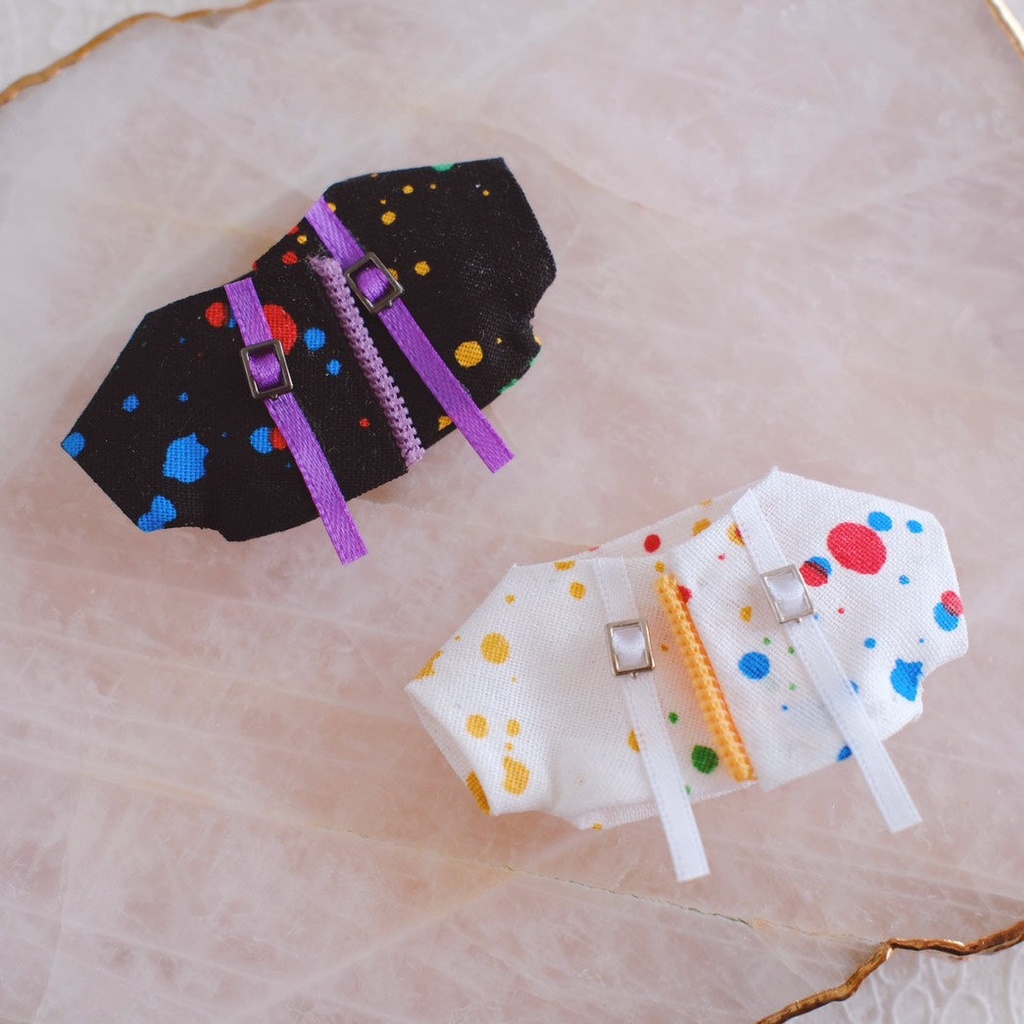 【10cmぬい服】ストリート風 ジッパージャケット&Tシャツセット(全3種)