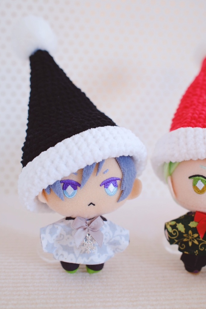 【10cmぬい/12cmぬい】冬のホリデーシャツ(鈴・雪の結晶チャーム付き)全2種