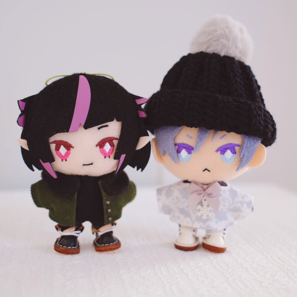 【10cmぬい/12cmぬい】冬のホリデーシャツ(鈴・雪の結晶チャーム付き)全2種