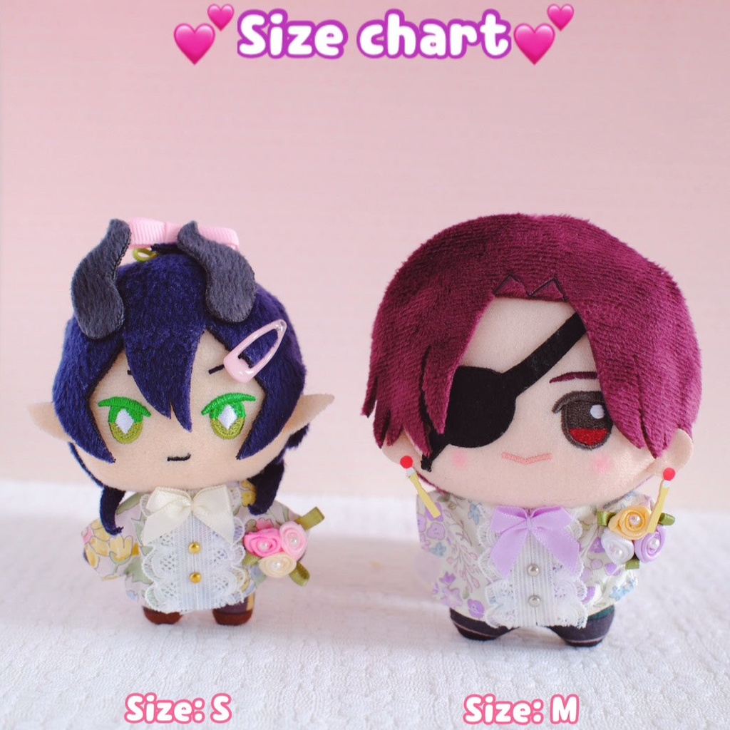 【10cm-12cmぬい】チェック柄エレガントコート(全2色)