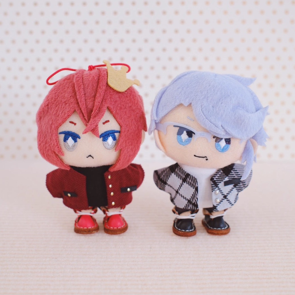 【10cm-12cmぬい】チェック柄エレガントコート(全2色)