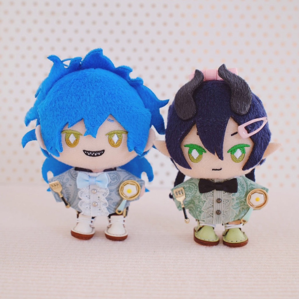 【10cmぬい/12cmぬい】チャーム付きペイズリー柄フリルシャツ(全4種)