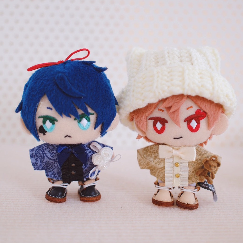 【10cmぬい/12cmぬい】チャーム付きペイズリー柄フリルシャツ(全4種)