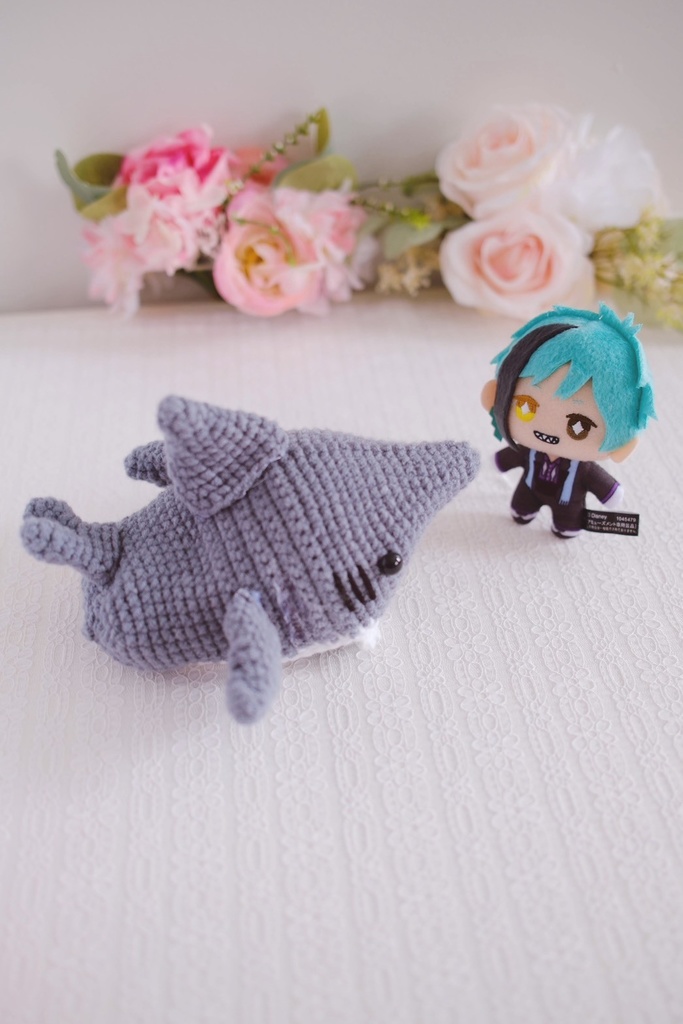 サメの着ぐるみ(きらどる・ちびぐるみ・10cmぬいサイズ)