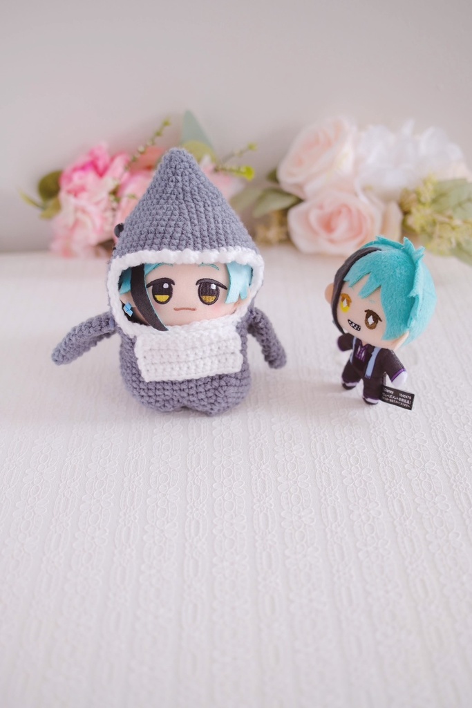 サメの着ぐるみ(きらどる・ちびぐるみ・10cmぬいサイズ)