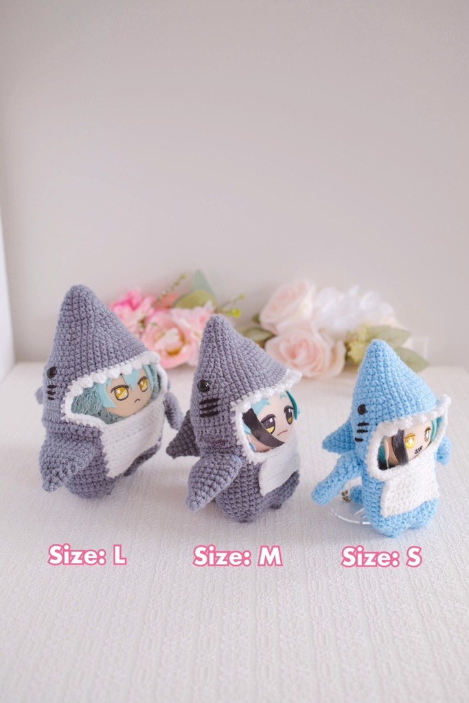 サメの着ぐるみ(きらどる・ちびぐるみ・10cmぬいサイズ)