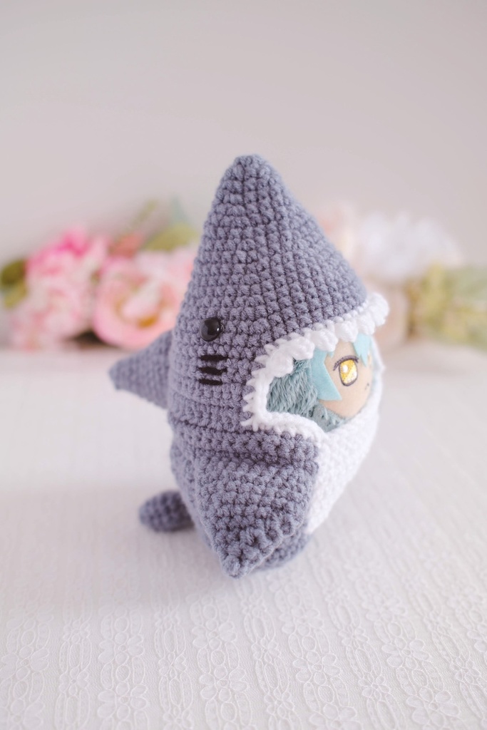 サメの着ぐるみ(きらどる・ちびぐるみ・10cmぬいサイズ)