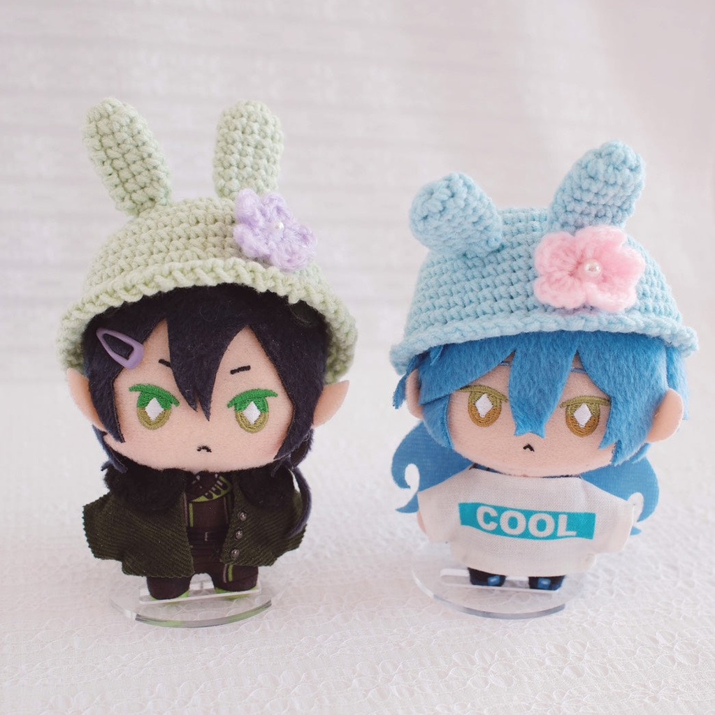 うさぎの帽子(ちびぐるみ・10cmぬいサイズ)