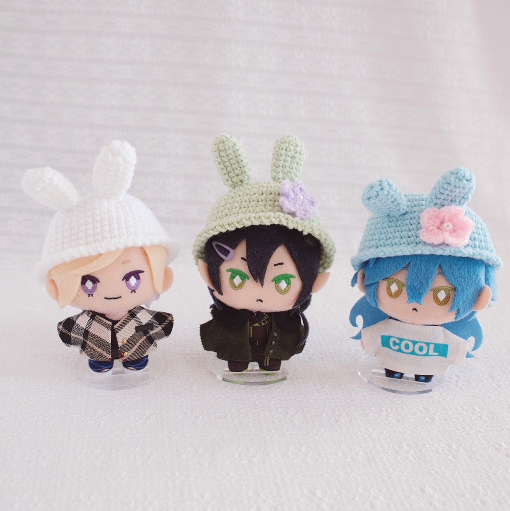 うさぎの帽子(ちびぐるみ・10cmぬいサイズ)