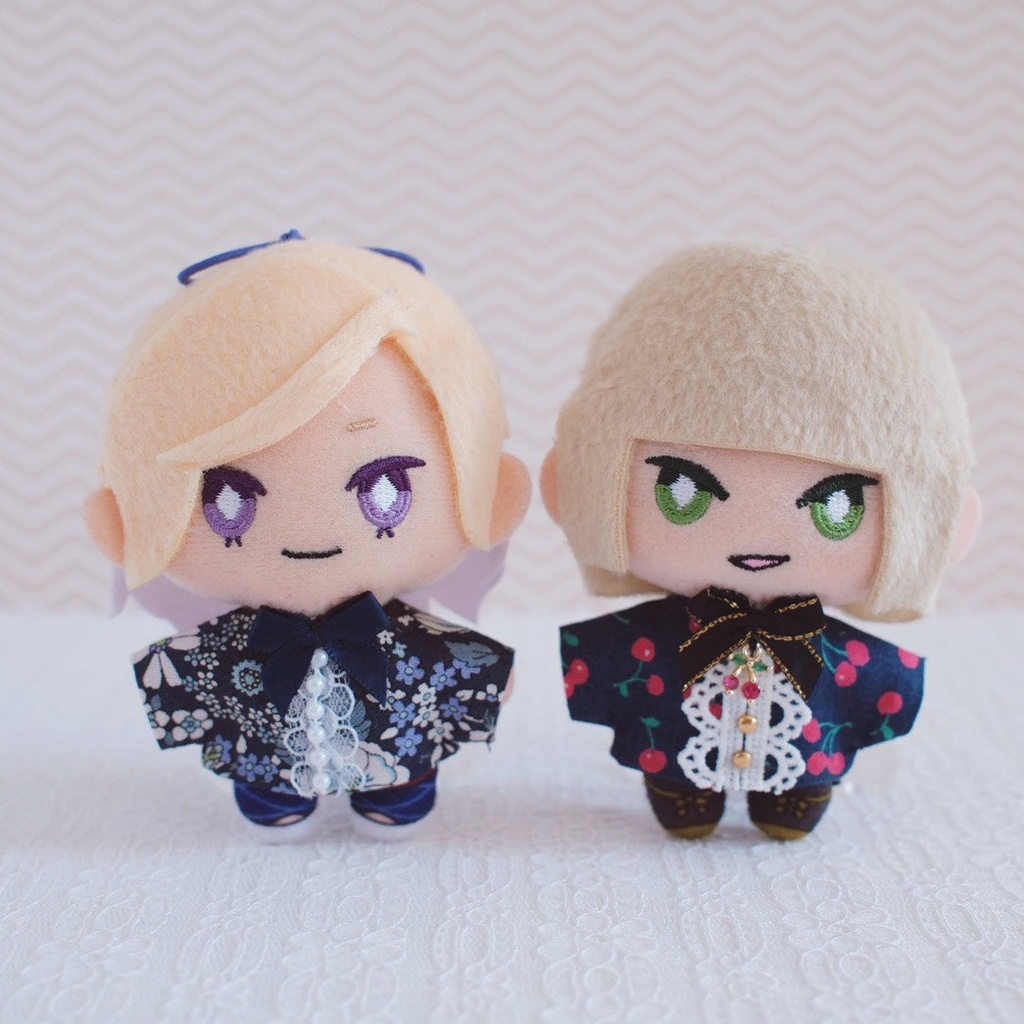 【10cm-12cmぬい】花柄シャツ ぬいぐるみ用