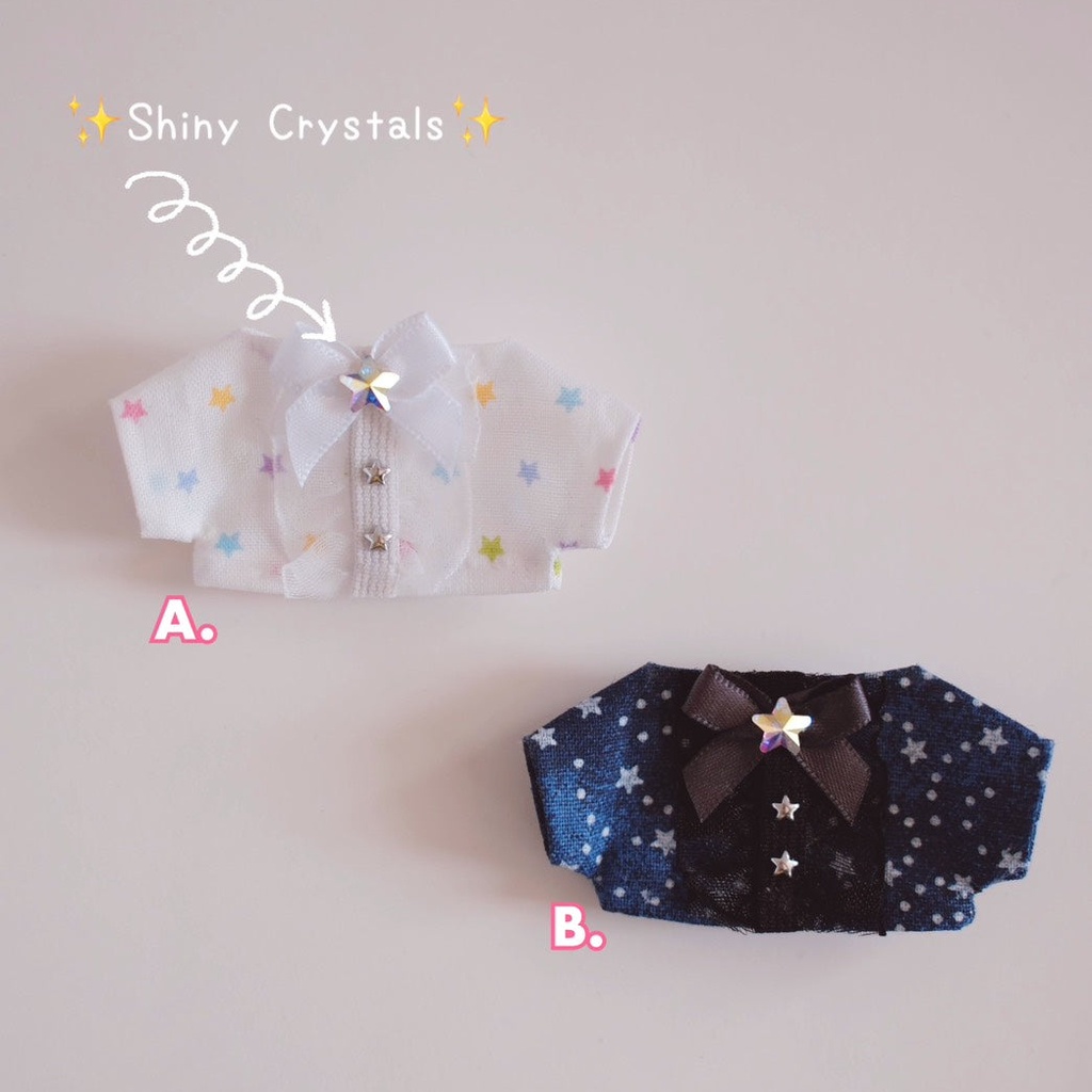【10cm-15cmぬい】スターリースカイシャツ ぬいぐるみ用