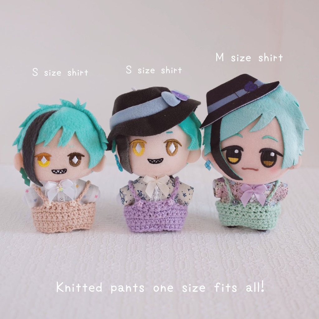 【10cm-12cmぬい】スターデニムジャケット ぬいぐるみ用
