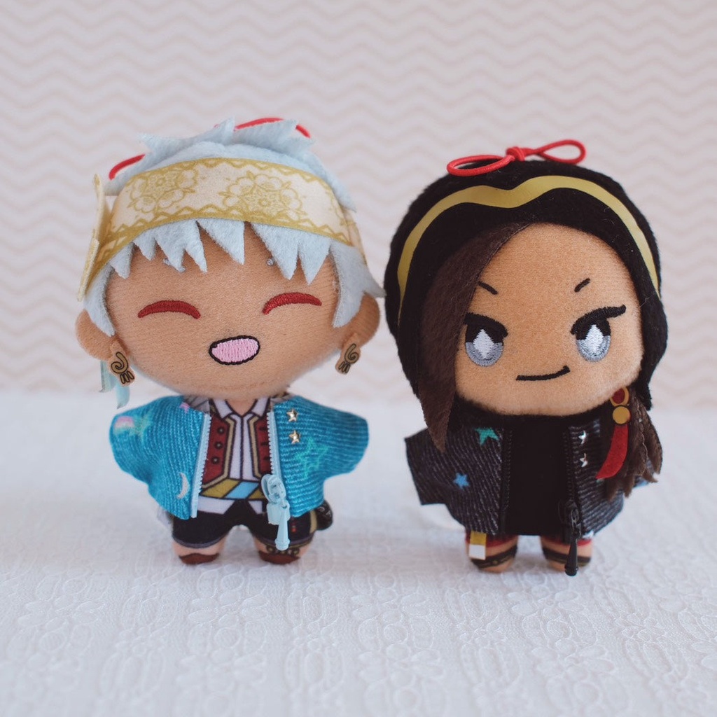 【10cm-12cmぬい】スターデニムジャケット 3点セット ぬいぐるみ用