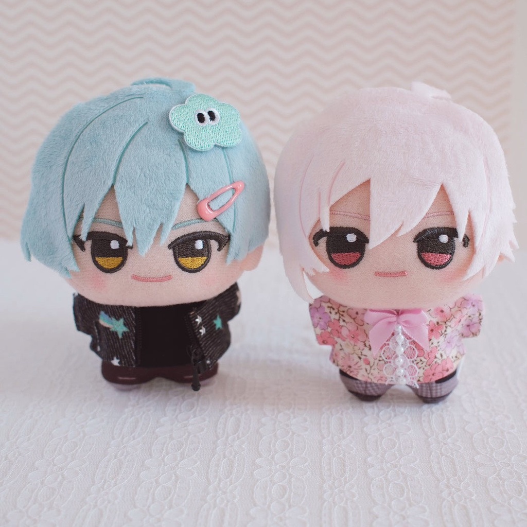 【10cm-12cmぬい】スターデニムジャケット 3点セット ぬいぐるみ用