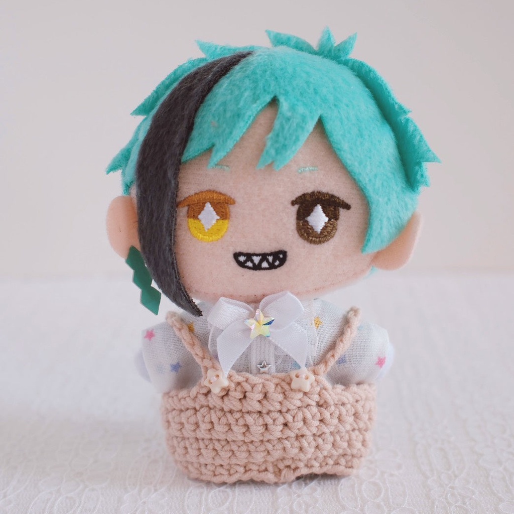 【10cm-15cmぬい】パステル&クラシック サスペンダーニットパンツ ぬいぐるみ用