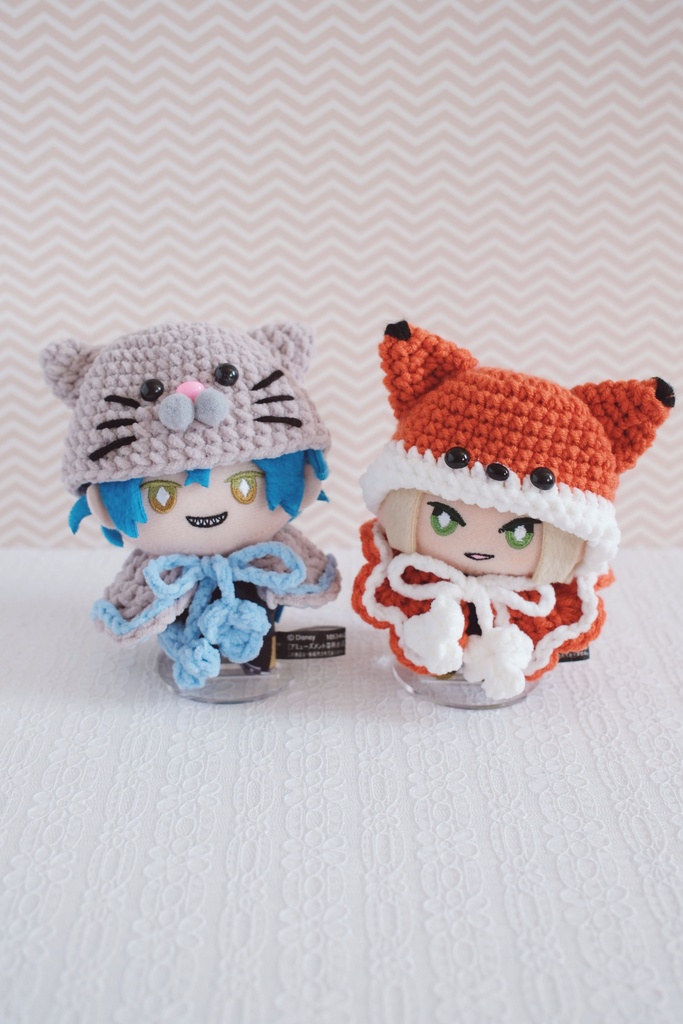 【ぬい服】ケープ&帽子セット ぬいぐるみ用 着ぐるみ