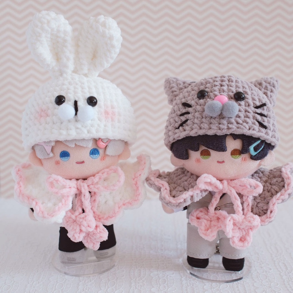 【ぬい服】ケープ&帽子セット ぬいぐるみ用 着ぐるみ