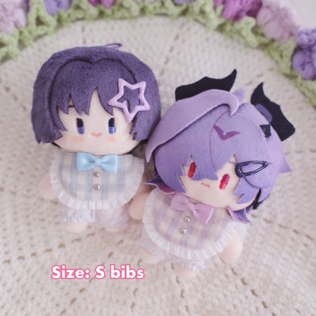 【10cm-15cmぬい】ミニチュアスタイ / ぬいぐるみ用よだれかけ (全5色 / 3サイズ)