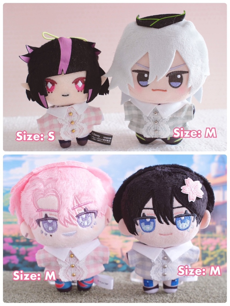 【10cm-12cmぬい】チェック柄シャツ / ぬいぐるみ用シャツ