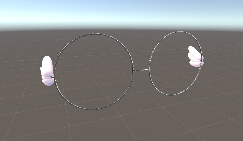 【無料】羽で浮かぶ眼鏡