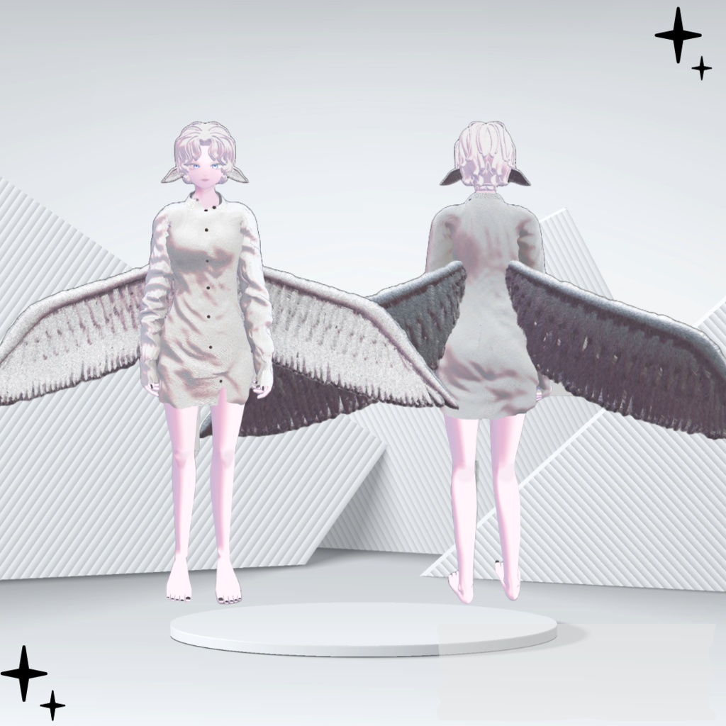 オリジナル3Dモデル「天使のNoel」