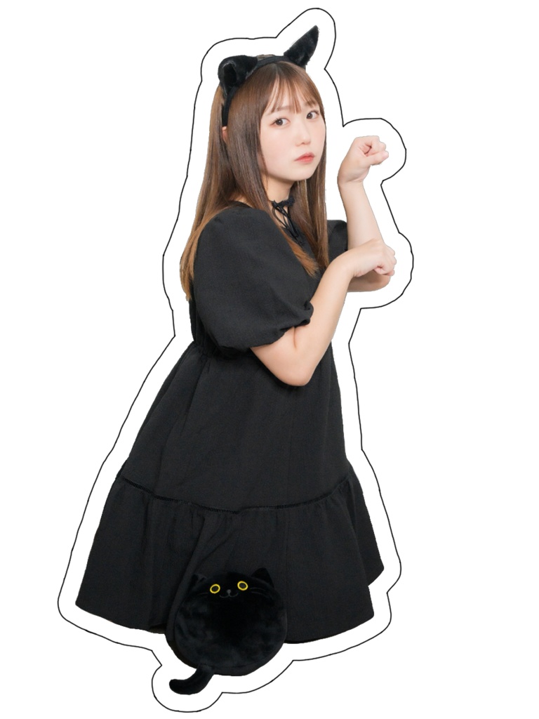 アクリルスタンド　くろねこおりん