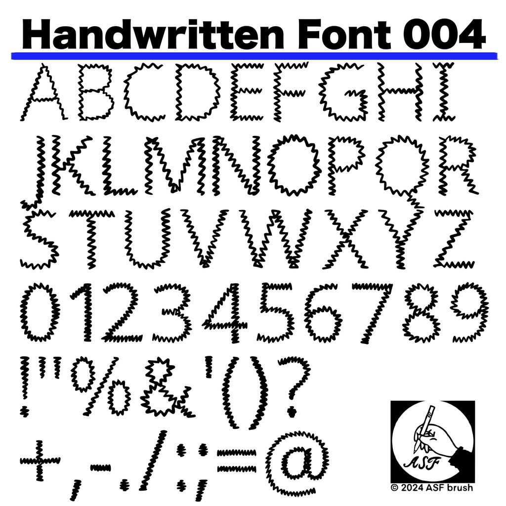手書きフォント 004