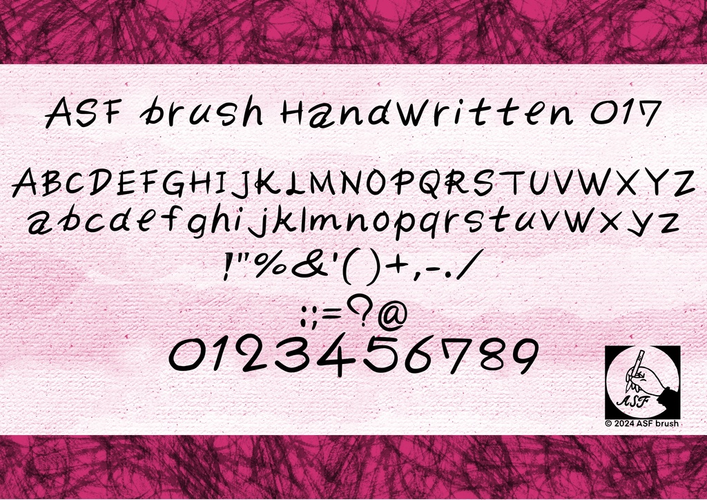 ASF brush Handwritten Font 017