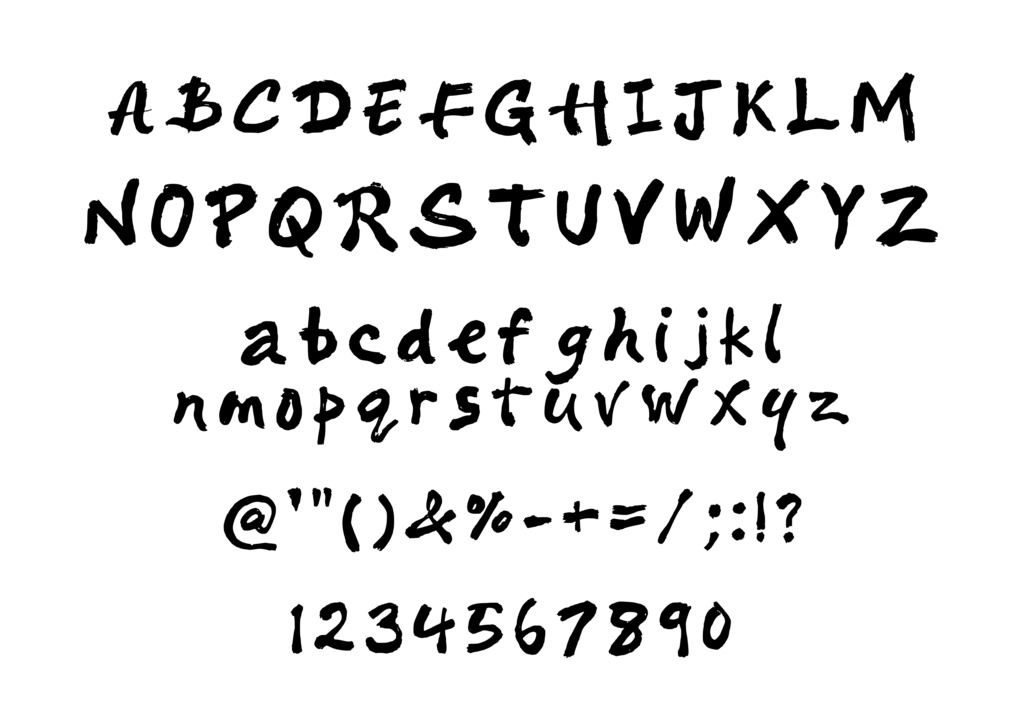 手書きフォント【商用利用可能】029