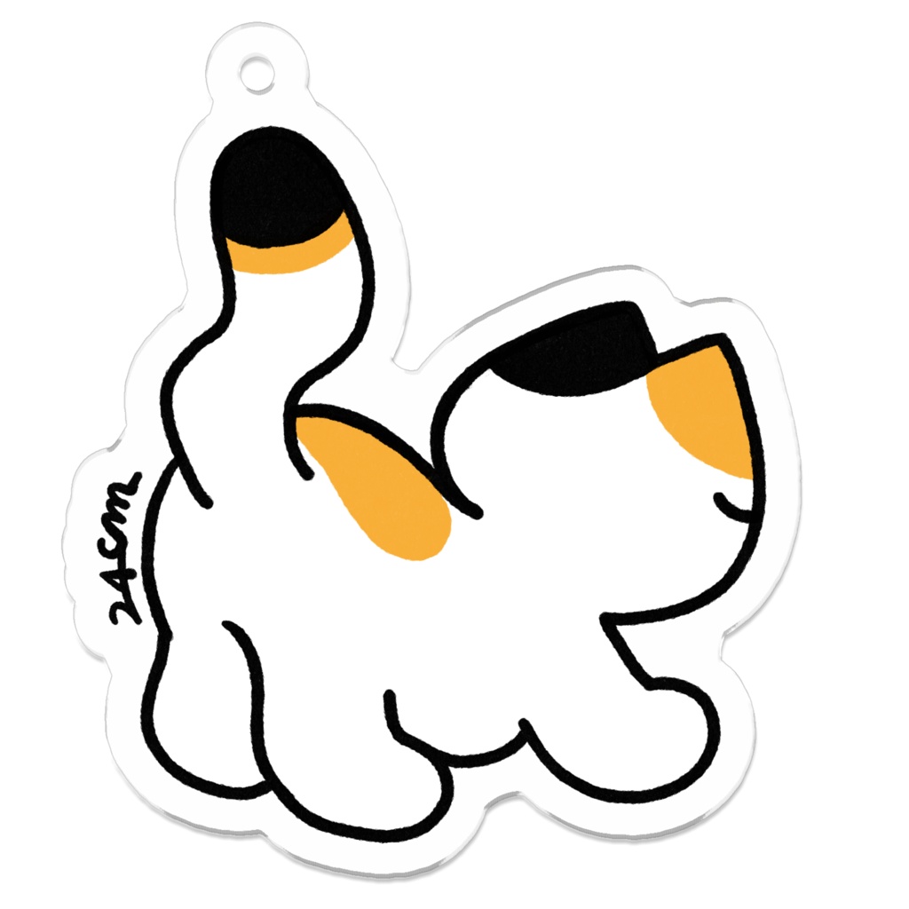 おしり アクリルキーホルダー