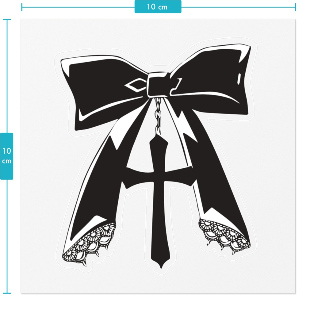 リボンステッカー