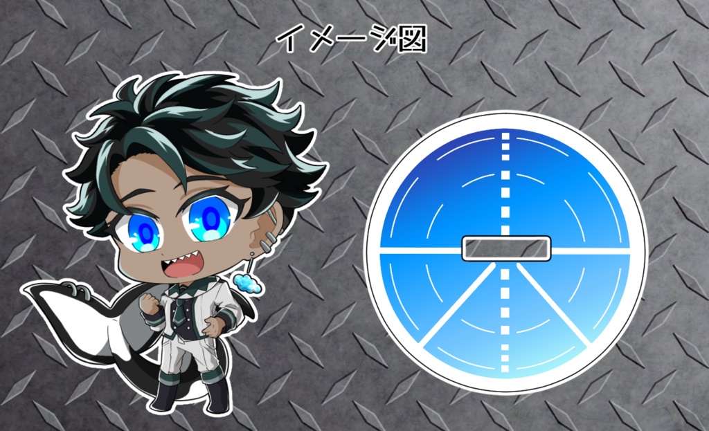 コラボカフェ風アクリルスタンド　第二弾　スカイオルカ