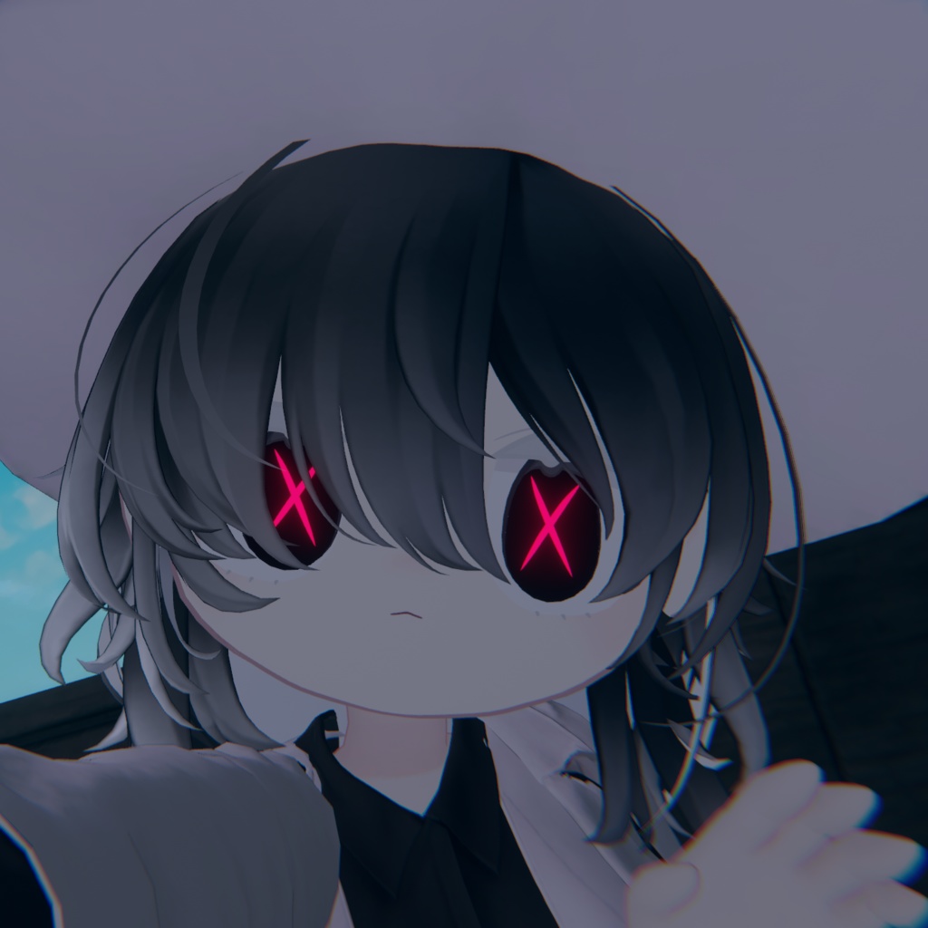 X字しいたけ目&十字しいたけ目Eye Texture