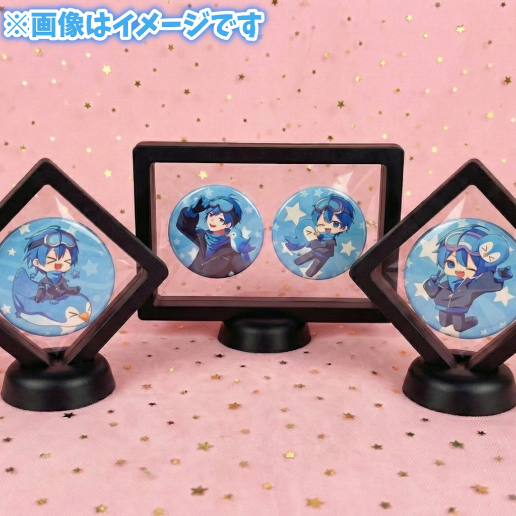 ぐりげん缶バッチ４種