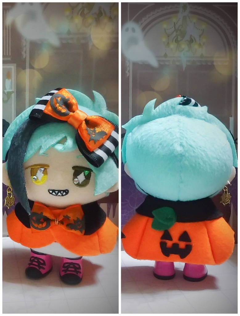 ［2023年ハロウィン作品］オバケかぼちゃのハロウィンケープセット🎃