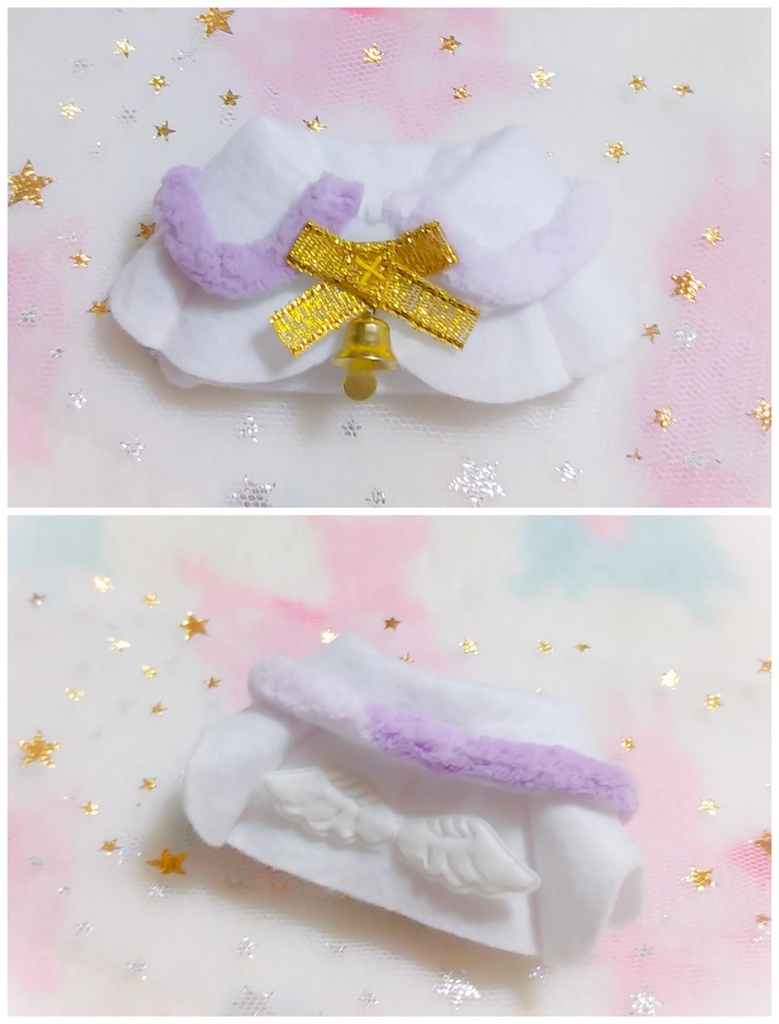 [受注制作] 10cmぬいちゃんのホワイトエンジェルケープ👼