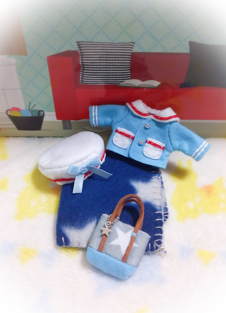 ホワイトベレーのマリンジャケットセット オビツ11ボディ オビツろいどに