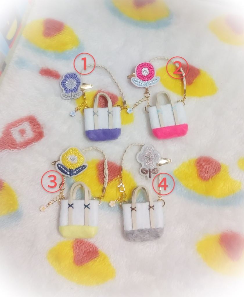 再頒予定アリ【刺繍のおはな🌼*・】コインが入るショルダートートバッグ 10cmぬいちゃん 等に