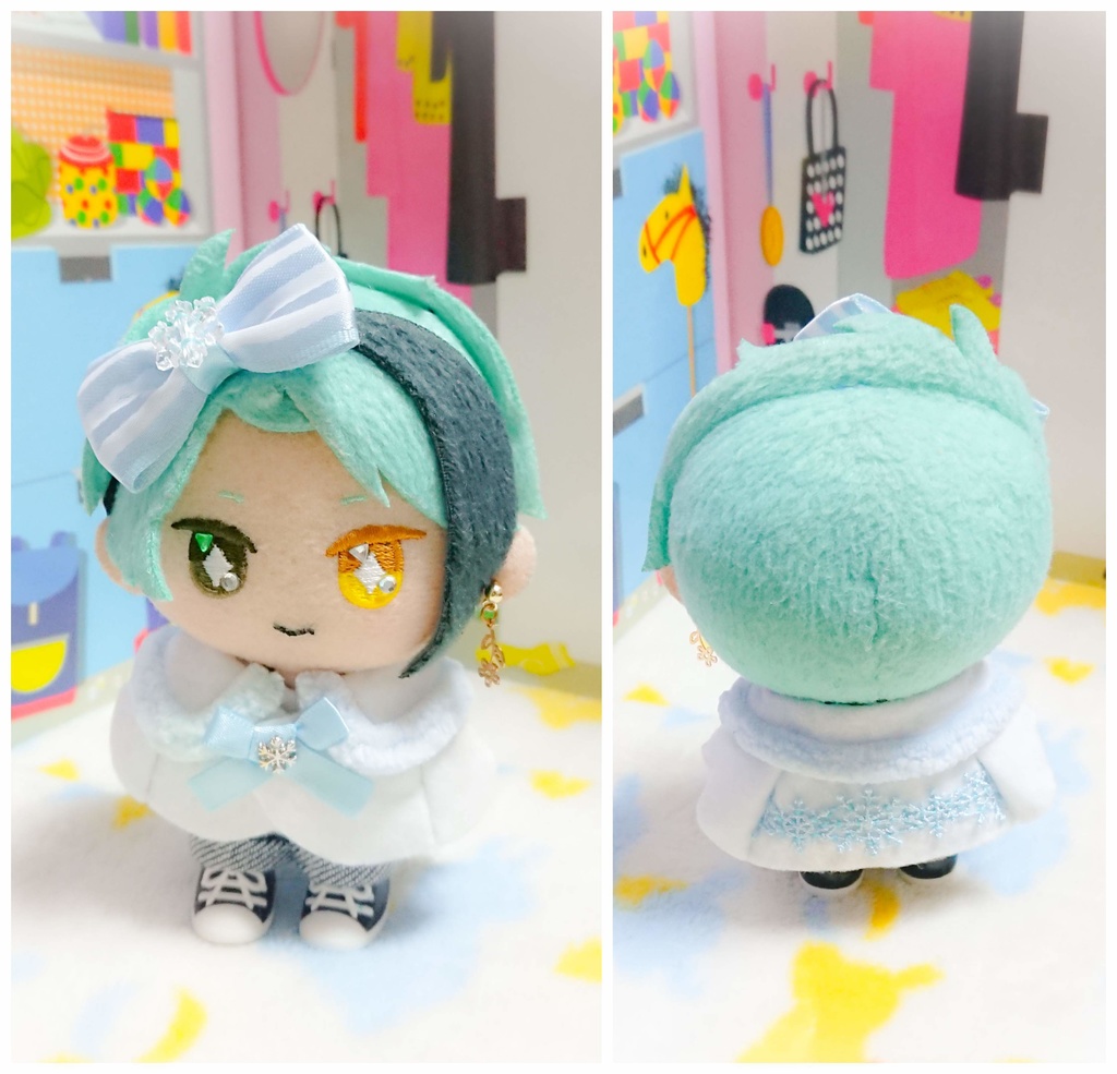 ふぁふぁの雪の華ケープセット❄ 10cmぬいちゃん等に