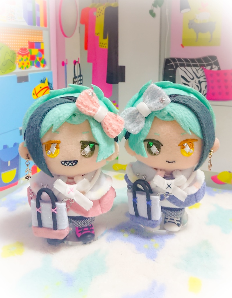 冬のメランジケープセット୨୧˙˳⋆﻿ 10cmぬいちゃん等に
