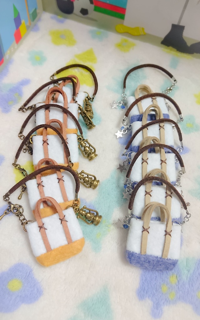 【山愛🗻と抵抗★】コインが入るショルダートートバッグ 10cmぬいちゃん等に