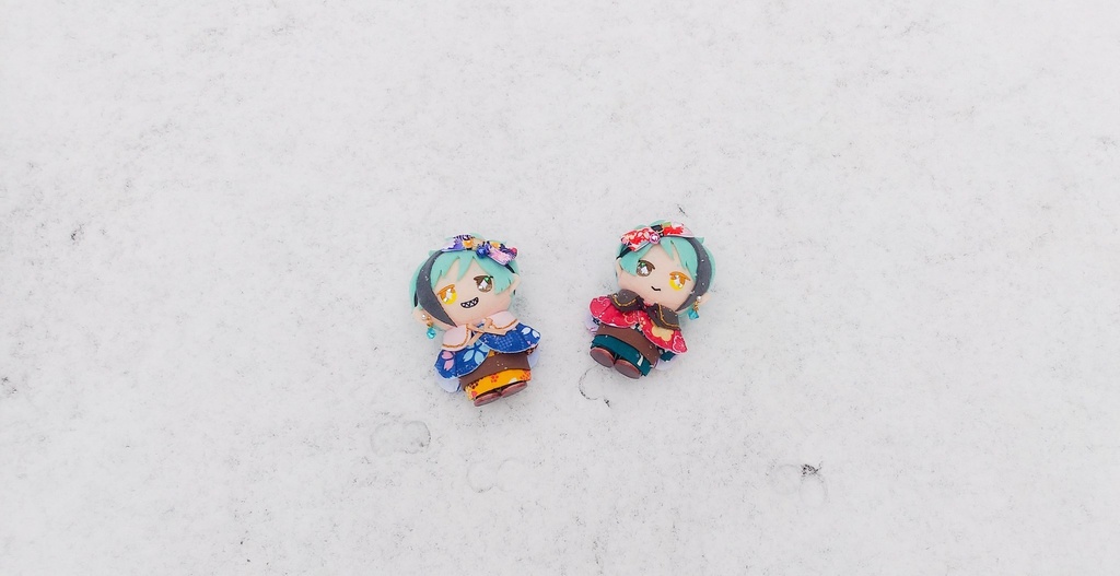 【桜と梅の和柄ケープセット🌸🌼】10cmぬいちゃん 等に