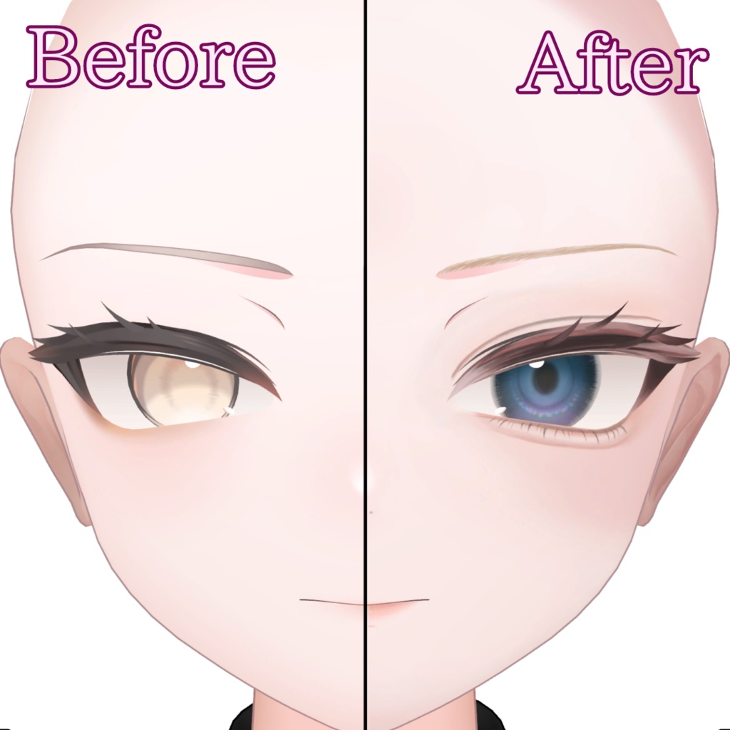 【真央-mao-専用】リアル風ナチュラルメイク&アイテクスチャー