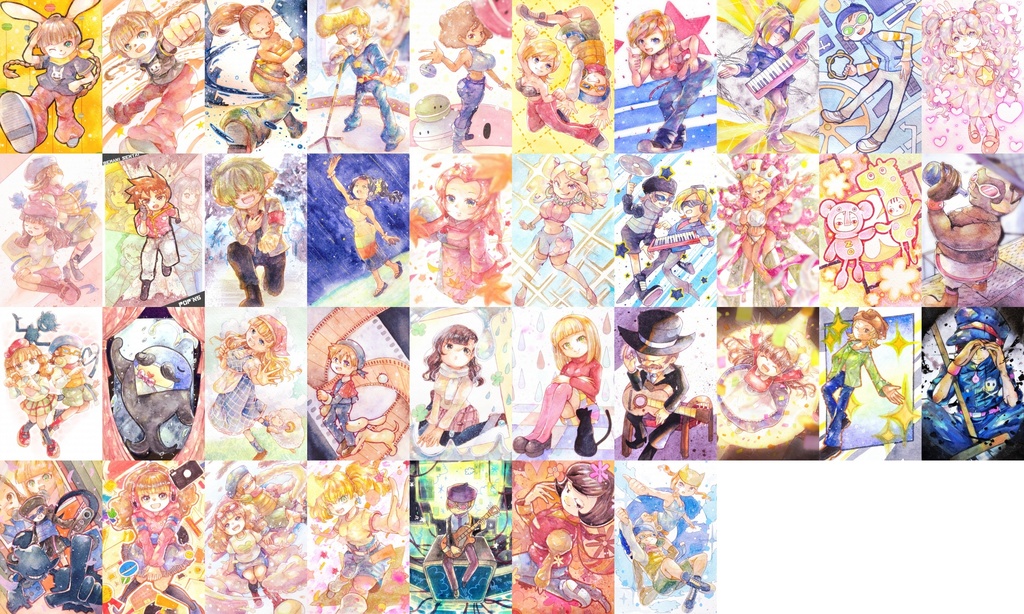 #ポップンキャラいっぱい描く(stage~CS5)