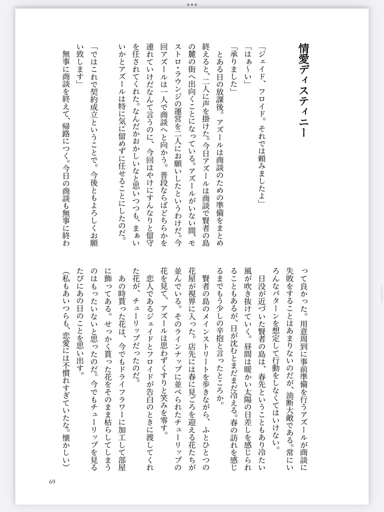 【イドアズ♀】Parfum