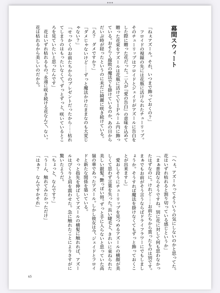 【イドアズ♀】Parfum